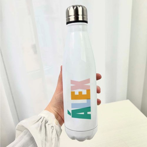 Botellas personalizadas de acero inoxidable con nombre o fotos